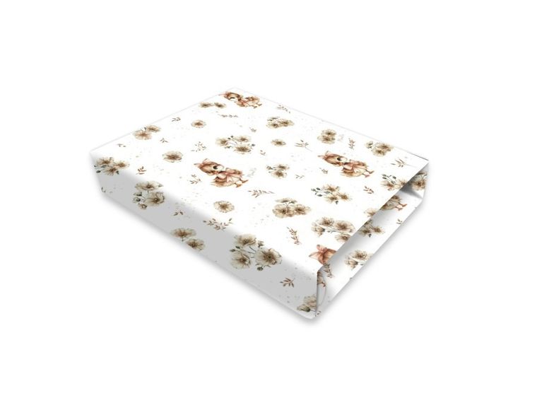 MimiNu, Kaczuszki, prześcieradło do gondoli/kosza Mojżesza, beż, 35-80 cm