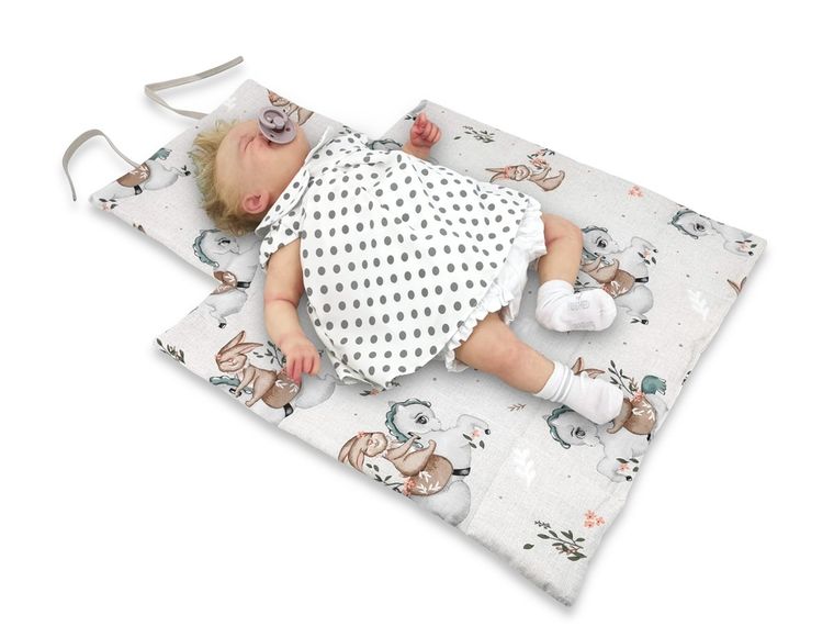 MimiNu, Karuzela, przewijak mobilny, bawełna, 70-50 cm