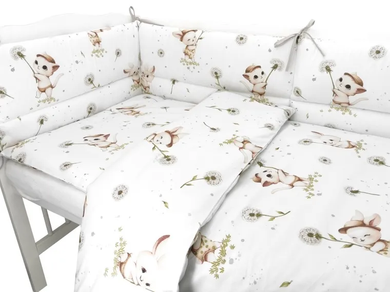 MimiNu, Kotki, 3-częściowy komplet pościeli, 120-90 cm
