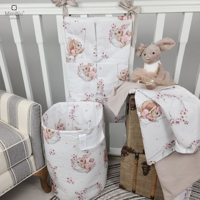 MimiNu, Lili, worek na zabawki, pudrowy róż