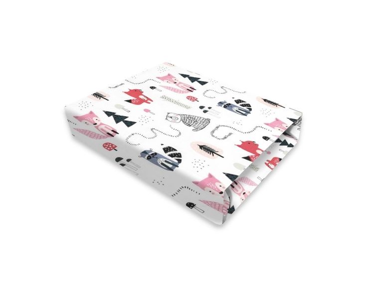 MimiNu, Lisek, prześcieradło do kołyski, 40-90 cm