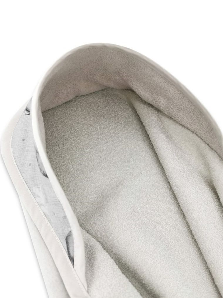 MimiNu, Misie, okrycie kąpielowe termofrotte, beż