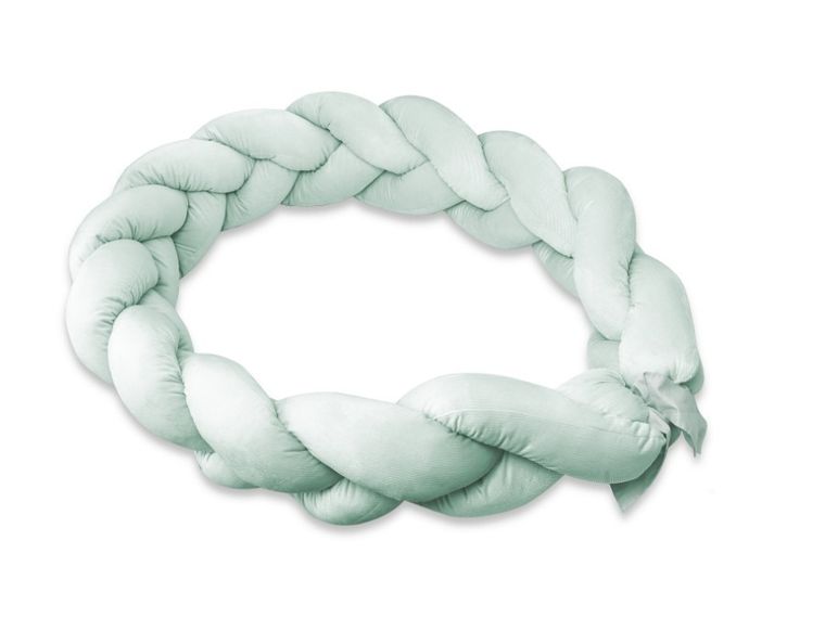 MimiNu, ochraniacz warkocz, velvet, zimna mięta, 240-250 cm