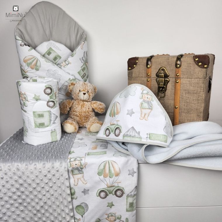 MimiNu, Piloci, kocyk, oliwka, 75-100 cm