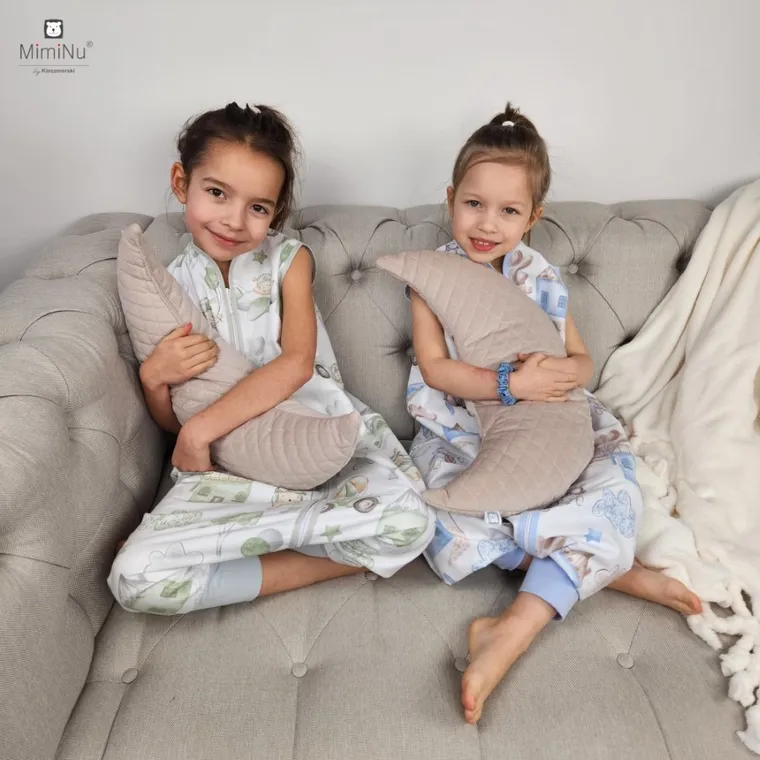 MimiNu, Piloci, śpiworek do spania z nogawkami, błękit, całoroczny, TOG 2-2.5, rozmiar S, 1-2.5 l