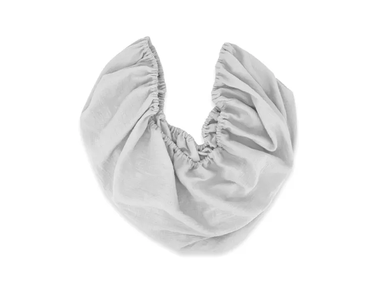 MimiNu, prześcieradełko do gondoli, kołyski Mojżesza, muślin, szary, 35-80 cm