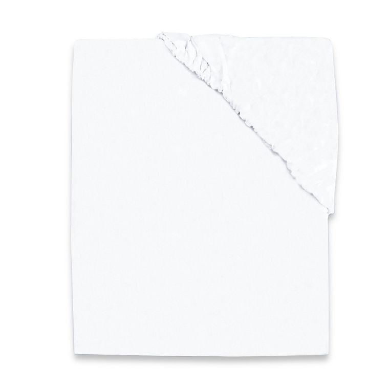 MimiNu, prześcieradło do kołyski, jersey, białe, 40-90 cm