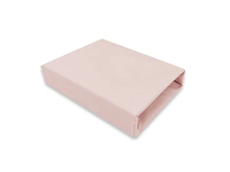 MimiNu, prześcieradło do kołyski, na gumce, jersey, pudrowy róż, 35-80 cm