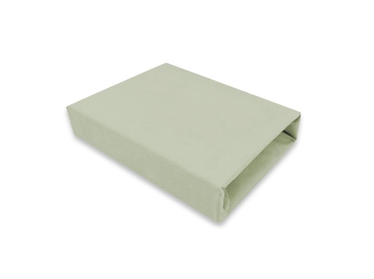 MimiNu, prześcieradło, jersey, oliwka, 90-200 cm