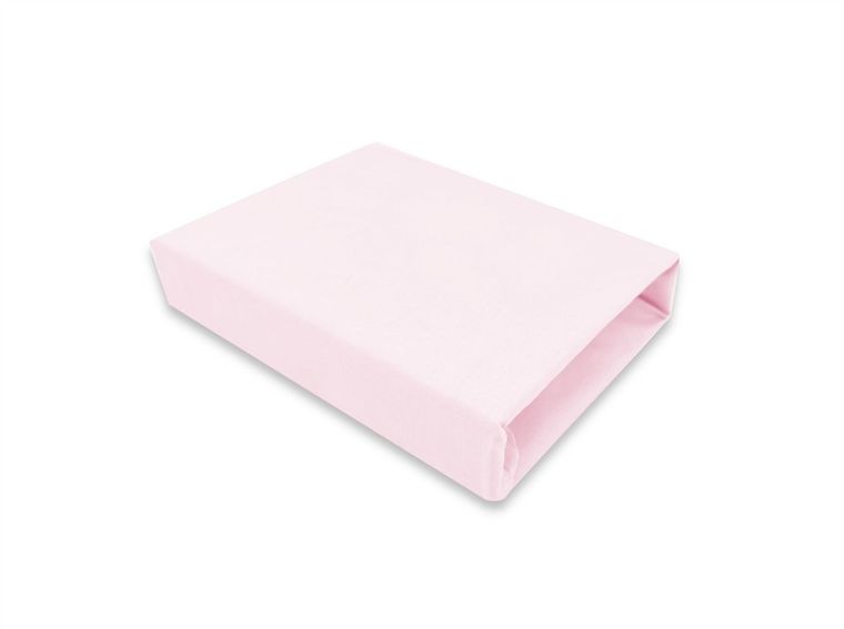 MimiNu, prześcieradło, jersey, pudrowy róż, 120-60 cm, 2 szt.