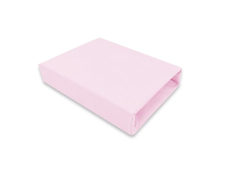MimiNu, prześcieradło, jersey, róż, 90-200 cm