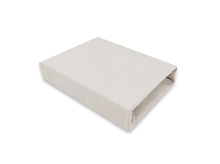 MimiNu, prześcieradło jersey z gumką, beż, 70-140 cm