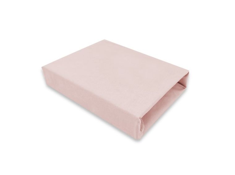 MimiNu, prześcieradło na gumce, jersey, pudrowy róż, 80-160 cm