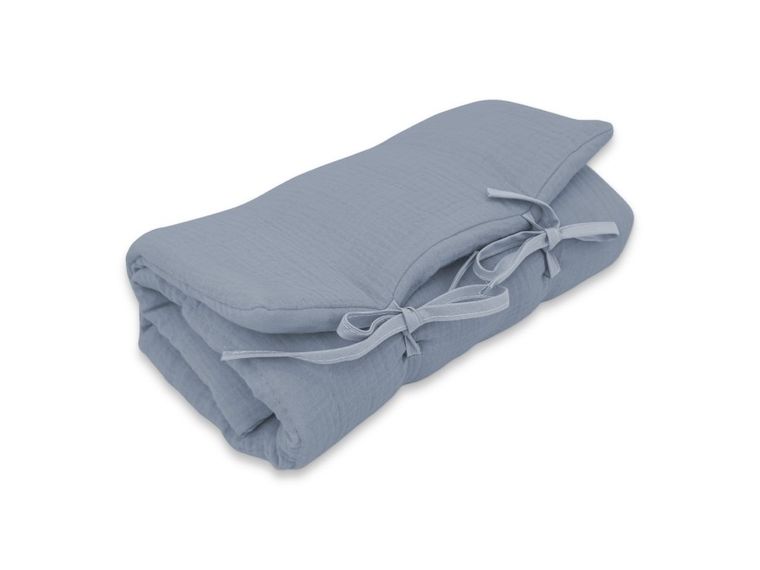 MimiNu, przewijak mobilny, muślin, jeans, 70-50 cm