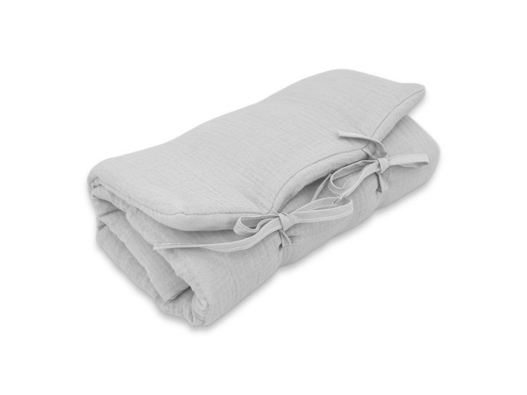 MimiNu, przewijak mobilny, muślin, szary, 70-50 cm