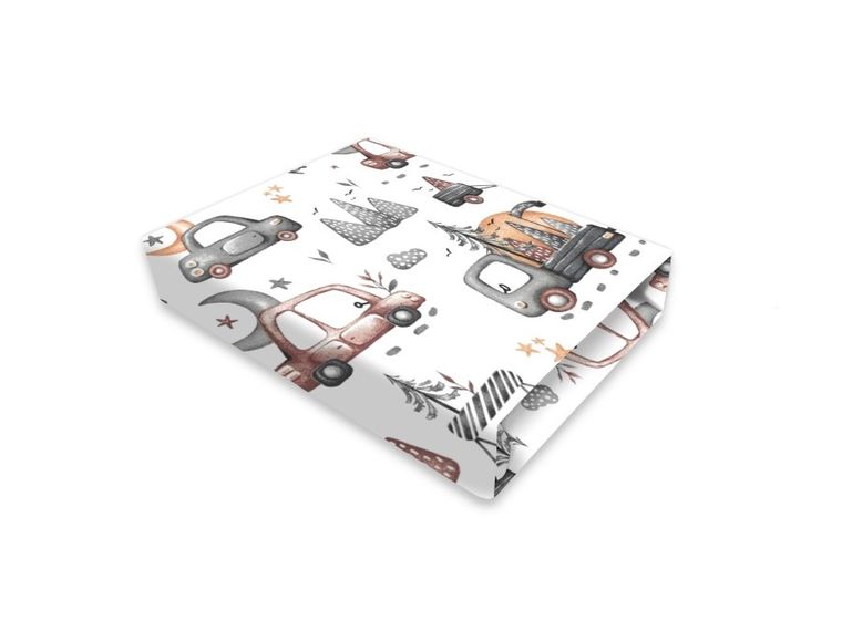 MimiNu, Samochodziki Szare, prześcieradło do gondoli, 35-80 cm