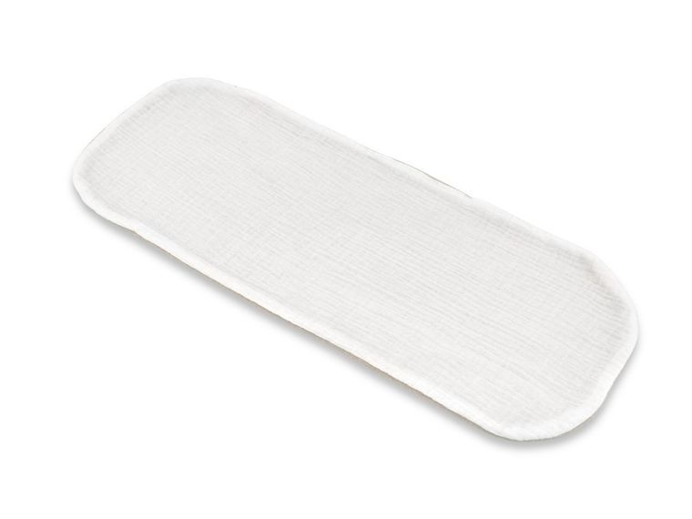 MimiNu, śliniak na ramię, termofrotte, muślin, śmietanka, 45-23 cm