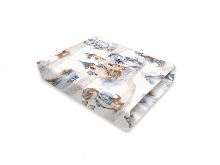 MimiNu, Smok Turysta, prześcieradło do łóżeczka, 60-120 cm