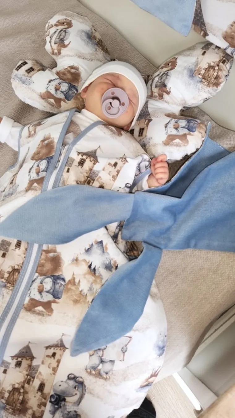 MimiNu, Smok Turysta, śpiworek do spania z nogawkami, TOG 2.5, rozmiar S, 1-2,5 l