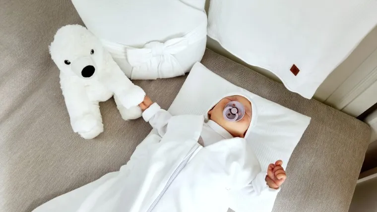 MimiNu, Soft, Avi, śpiworek do spania na suwak, TOG 0.5, ecru, 3-9m