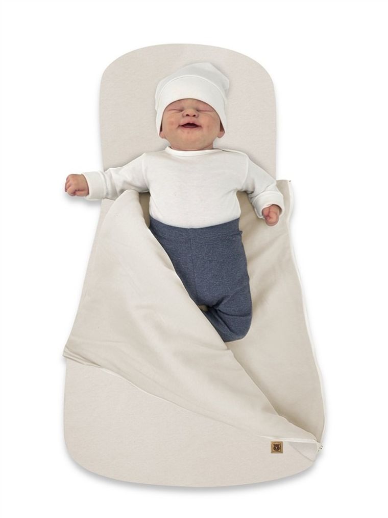 MimiNu Soft, becik do spania i tulenia, gładki, TOG 1.5-1.75, całoroczny, beż