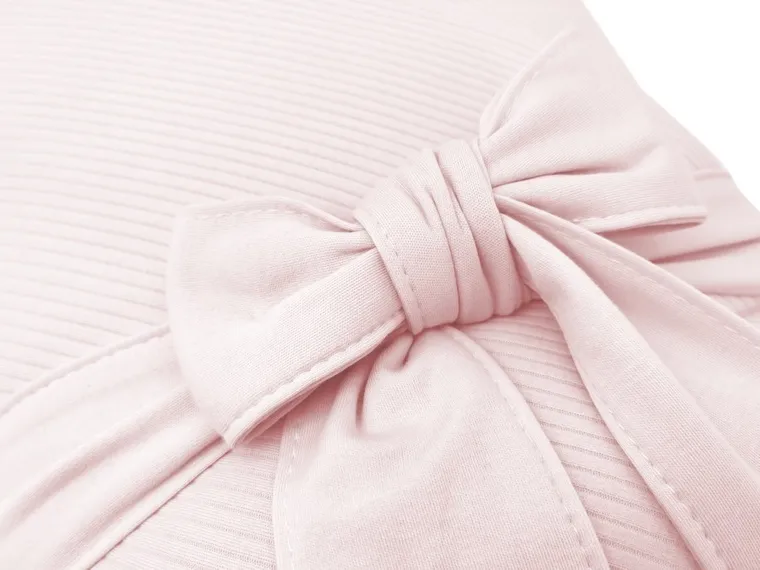 MimiNu, Soft, rożek niemowlęcy, wiązany, pudrowy róż, 0-3 m