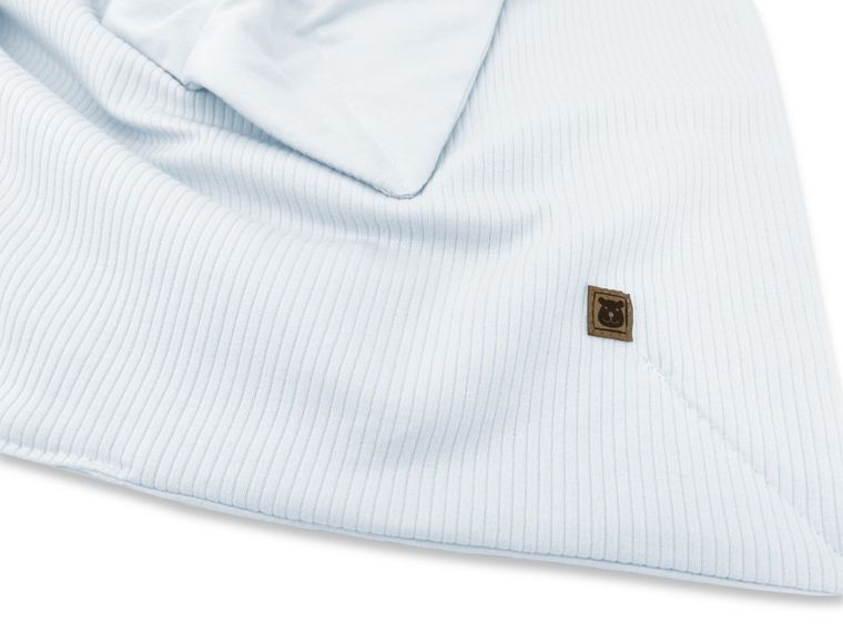 MimiNu, Soft, zestaw: pościel z wypełnieniem, TOG 1.75, baby blue, 75-100 cm