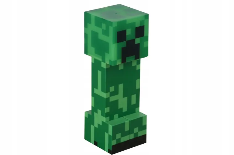 Minecraft, Creeper, lampka nocna, latarka, 18 cm