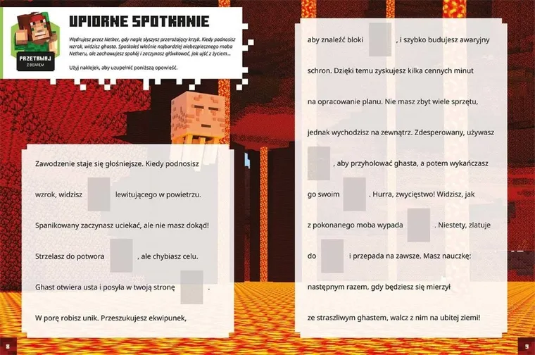 Minecraft. Księga Netheru i Kresu z naklejkami