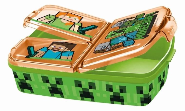 Minecraft, lunchbox, trzyczęściowy