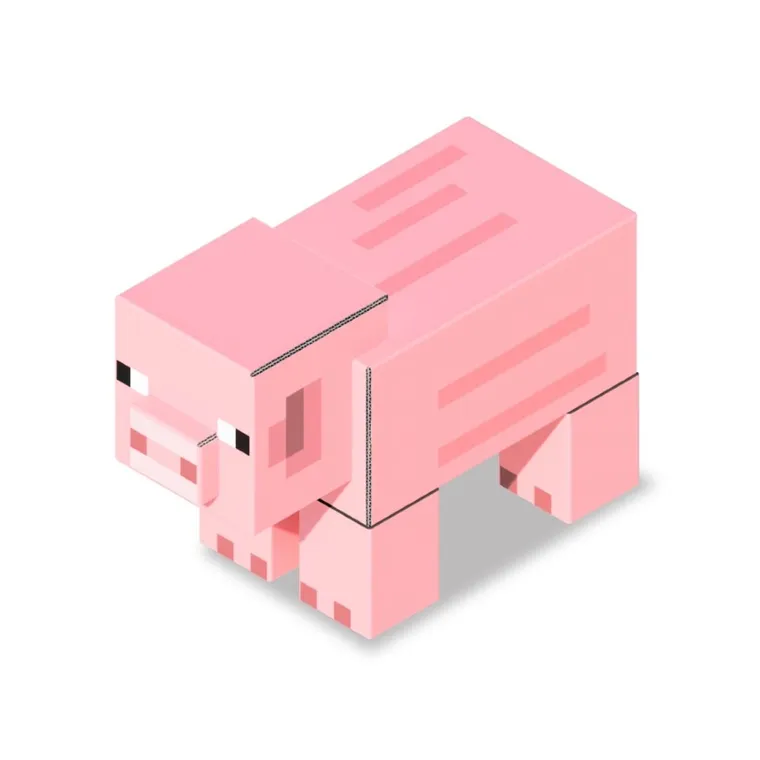 Minecraft, Maker Kitz, Świnka, zestaw kreatywny