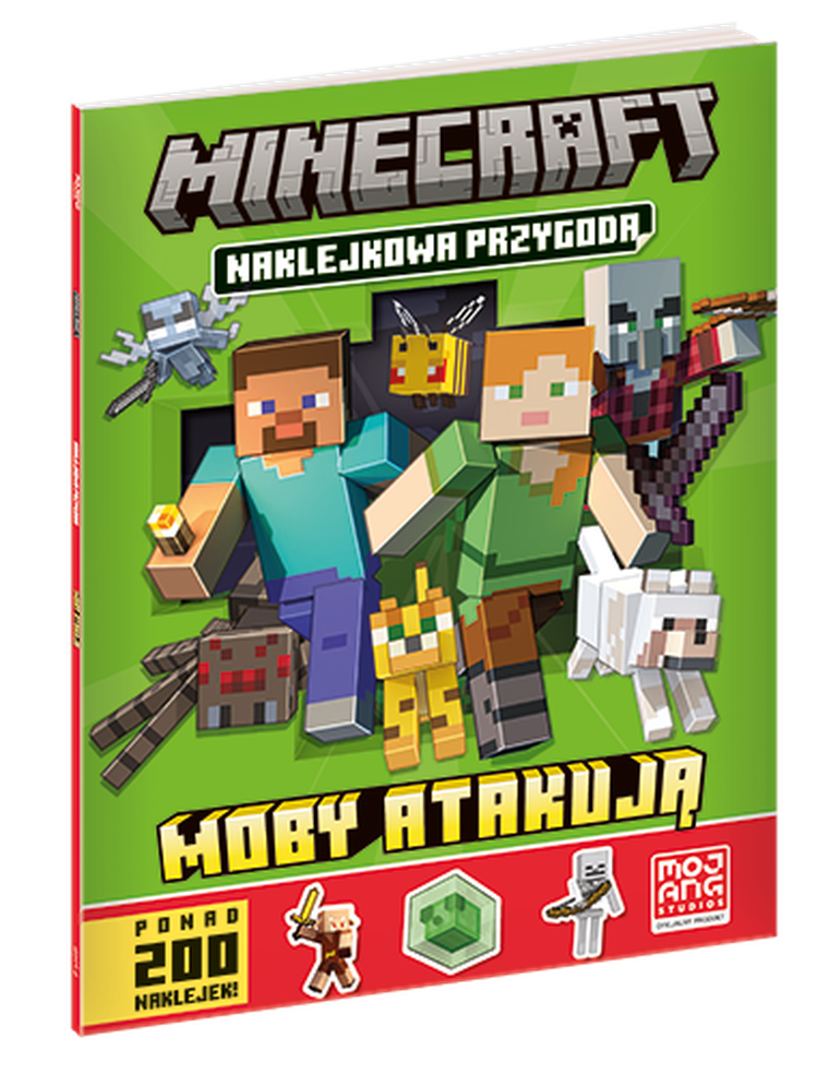 Minecraft. Naklejkowa przygoda. Moby atakują
