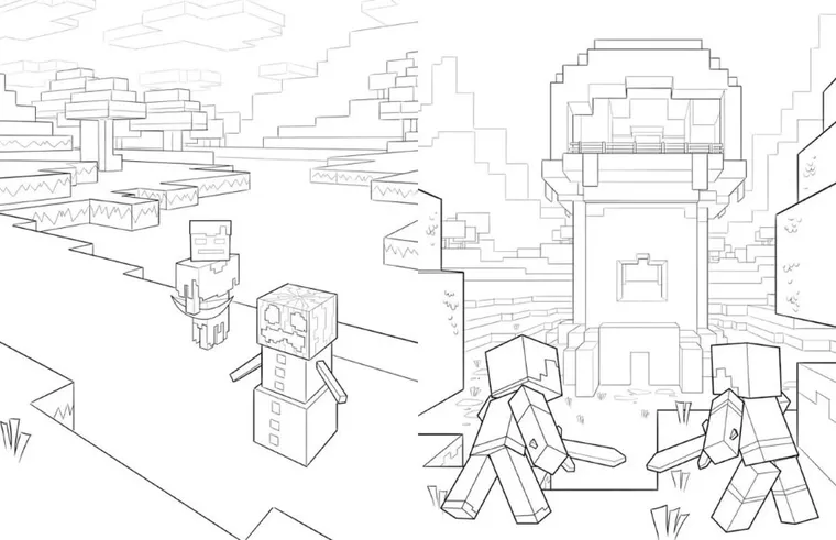 Minecraft. Oficjalna kolorowanka przygodowa
