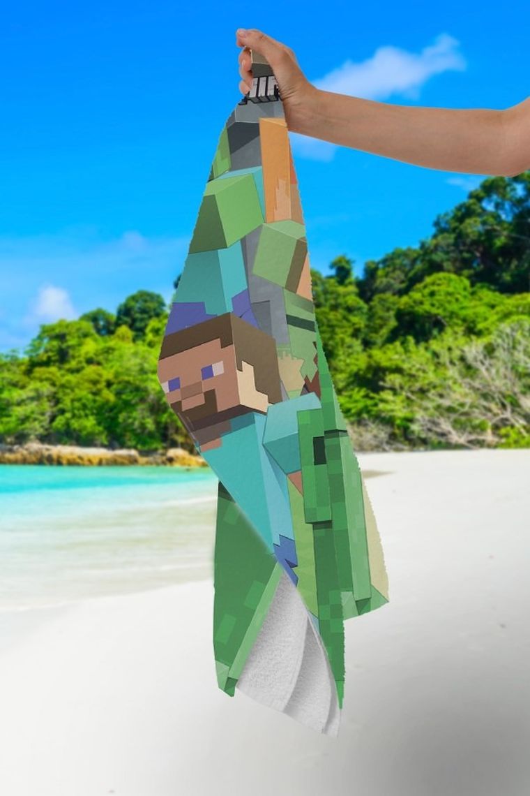 Minecraft, ręcznik kąpielowy, 70-140 cm