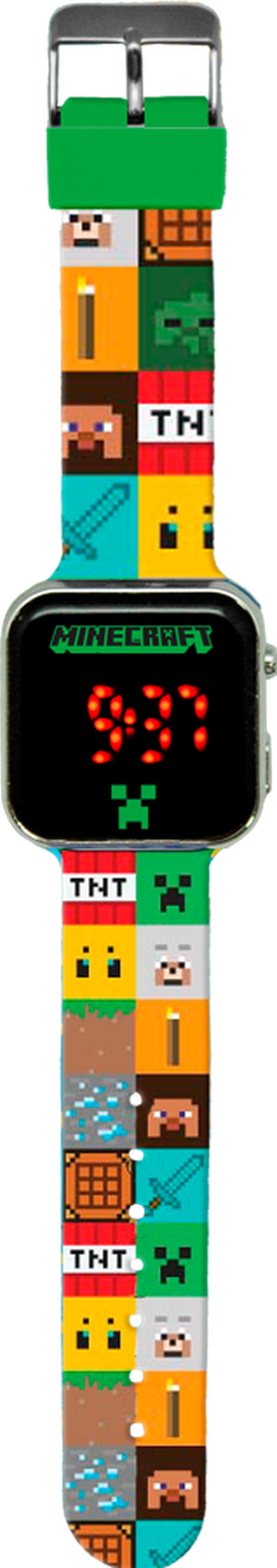 Minecraft, zegarek LED z kalendarzem