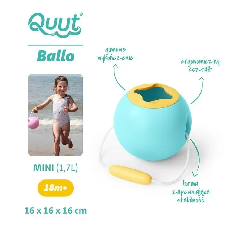 Mini Ballo Quut, małe wiaderko wielofunkcyjne, Banana Blue