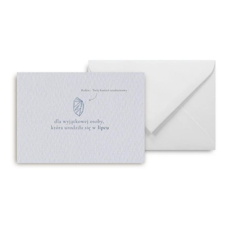 Mini kartka, Urodziny lipiec