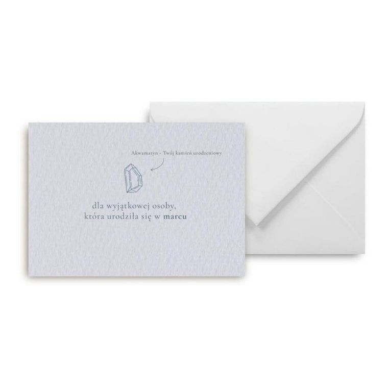 Mini kartka, Urodziny marzec