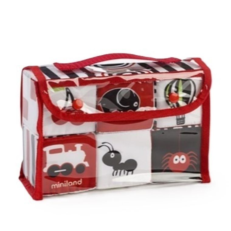 Miniland, Moje pierwsze zmysły, klocki, 6 szt.