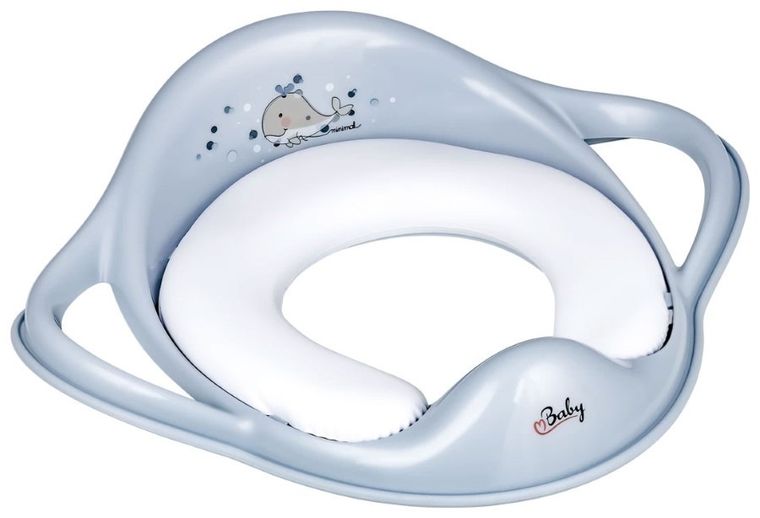 Minimal, Wieloryb, miękka nakładka na sedes, błękit