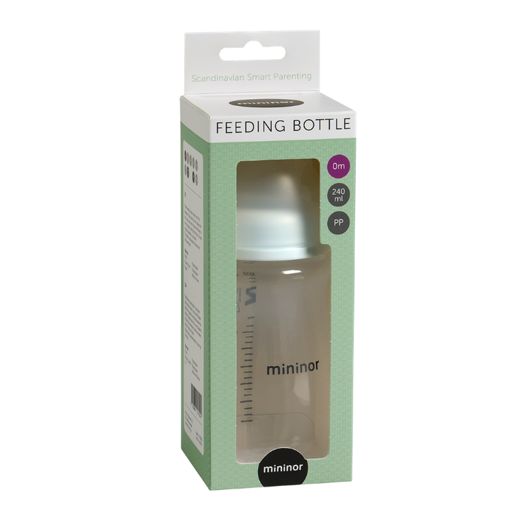 Mininor, butelka plastikowa, 240 ml, 0m+