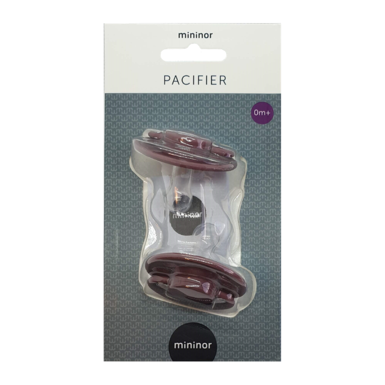 Mininor, smoczek silikonowy, Heath Flower, 0m+, 2 szt.