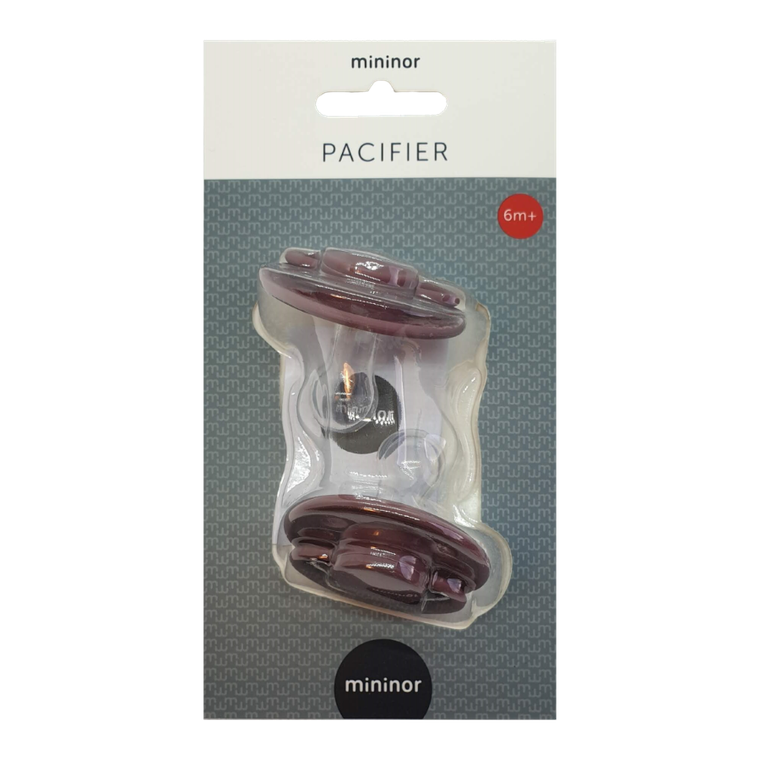 Mininor, smoczek silikonowy, Heath Flower, 6m+, 2 szt.