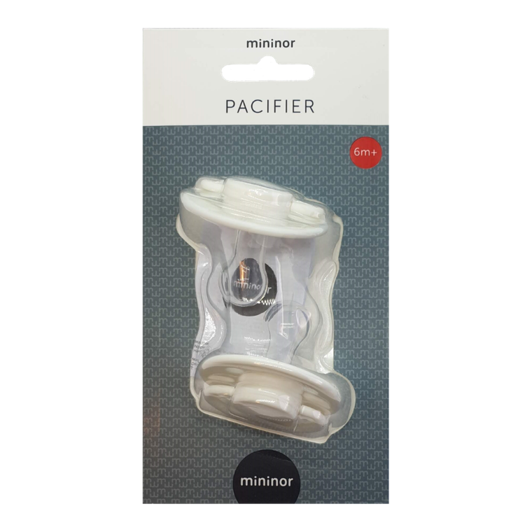 Mininor, smoczek silikonowy, Snowberry, 6m+, 2 szt.