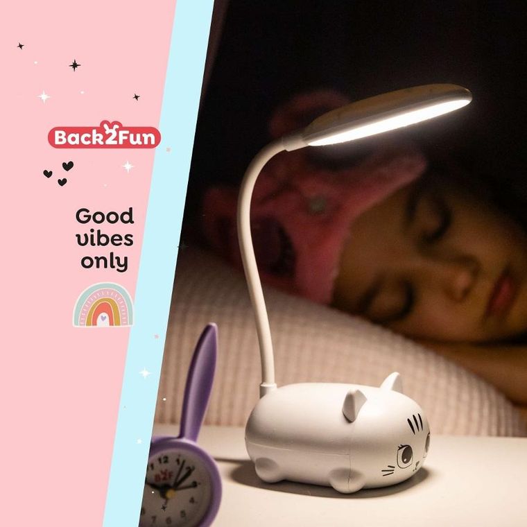 Miquelrius, lampka LED, kotek, biały