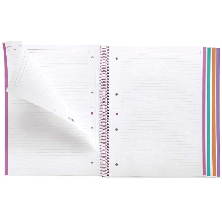 Miquelrius, Magic Unicorn, zeszyt A4, w linię, spiralny, 120 stron