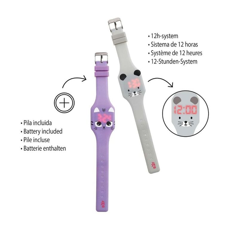 Miquelrius, zegarek cyfrowy, mysz