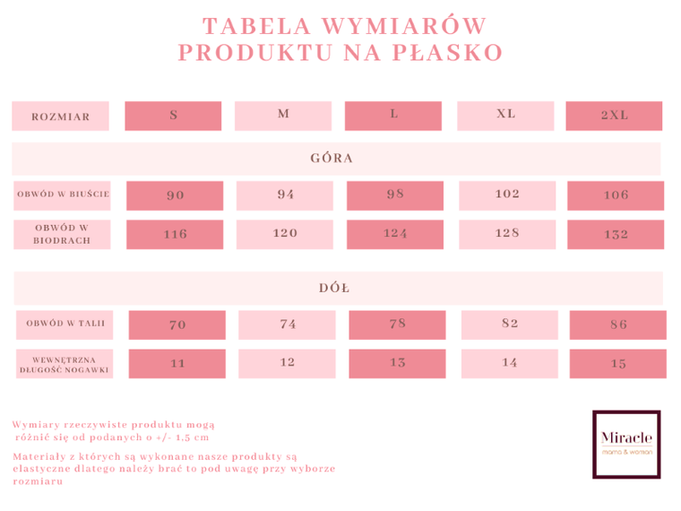 Miracle, dwuczęściowa piżama z koronką, rozmiar S, mięta