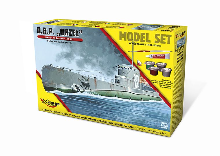 Mirage Hobby, okręt podwodny ORP ORZEŁ, model do sklejania