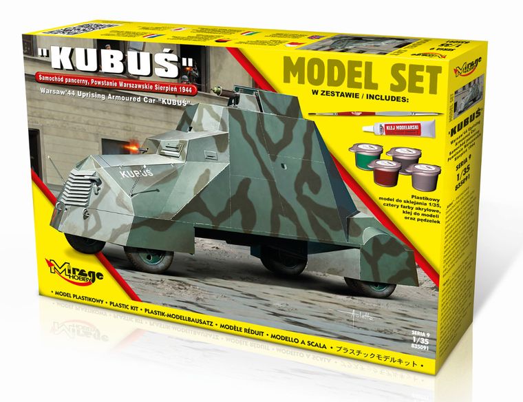 Mirage Hobby, samochód Pancerny KUBUŚ, model do sklejania
